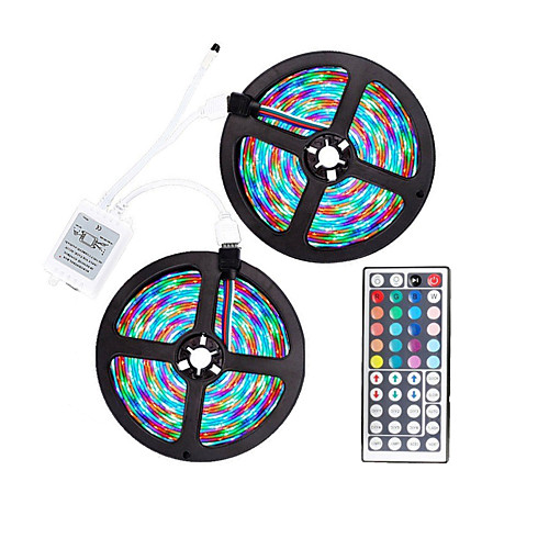 

ZDM (25M)10M Waterproof LED Light Strips RGB Tiktok Lights 2835 600led Strips Lighting Flexible Color Changing with 44 Key IR Remote Ideal for Home Kitchen Christmas TV Back Lights DC 12V