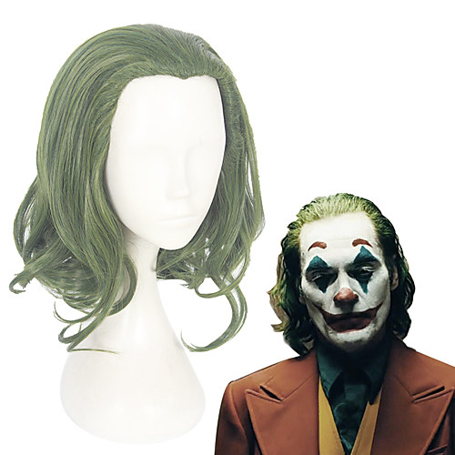 

Cosplay Joker Cosplay Wigs Men's Women's 12 inch Heat Resistant Fiber Green Green Anime