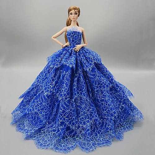 

Doll Dress Party / Evening For Barbiedoll Lace Organza Dress For Girl's Doll Toy