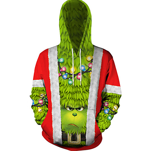

Men's Street chic / Christmas Hoodie - Print / Bird Green US32 / UK32 / EU40