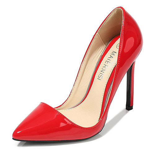 

Women's Heels Stiletto Heel Pointed Toe PU Classic Spring & Fall Black / White / Fuchsia / Party & Evening