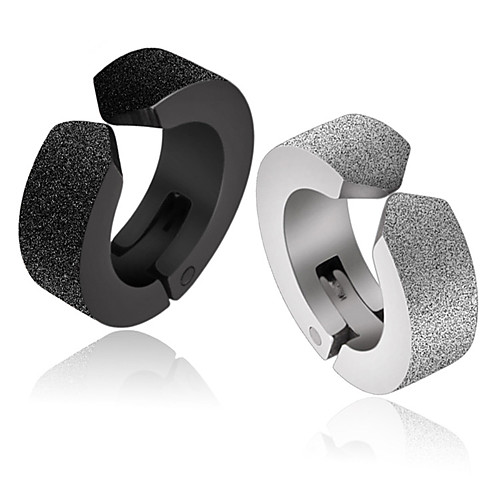 

Men's Women's Earrings Classic Mini Earrings Jewelry Black / Silver For Christmas Party Anniversary Carnival Festival 1pc
