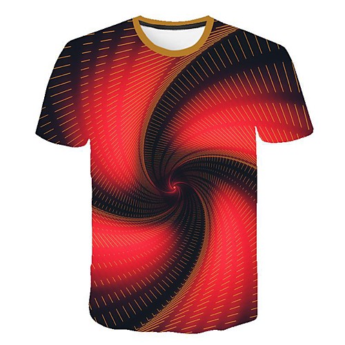 

Men's Daily T-shirt - 3D Print Red