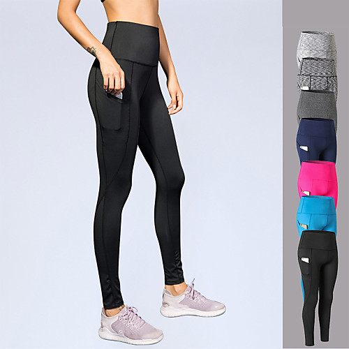 

Women's Patchwork Yoga Pants 3D Print Elastane Zumba Running Fitness Tights Activewear Power Flex 4 Way Stretch High Elasticity Slim