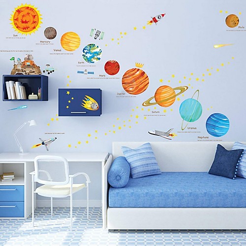 

Shapes Wall Stickers Plane Wall Stickers Decorative Wall Stickers, PVC Home Decoration Wall Decal Wall Decoration 1pc