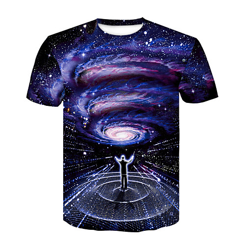 

Men's Daily Basic T-shirt - 3D Rainbow
