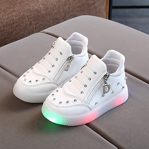 

Boys' / Girls' LED / Comfort Synthetics Sneakers Little Kids(4-7ys) White / Red / Pink Winter