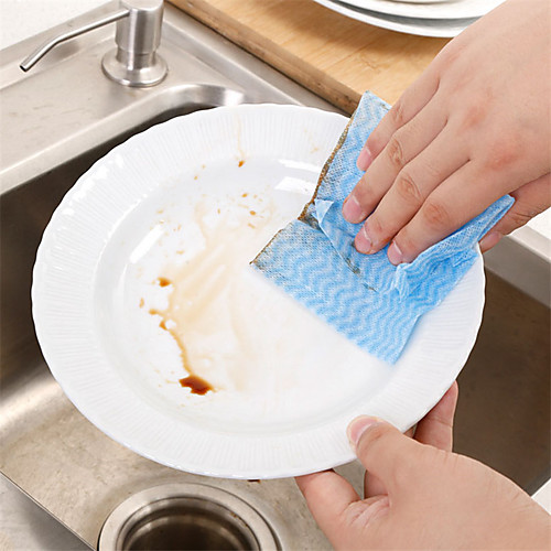 

1pcs Washing Dish Towel Environmental Disposable Magic Kitchen Cleaning Cloth Tool Non-stick Towel Bag Oil Wiping Rags