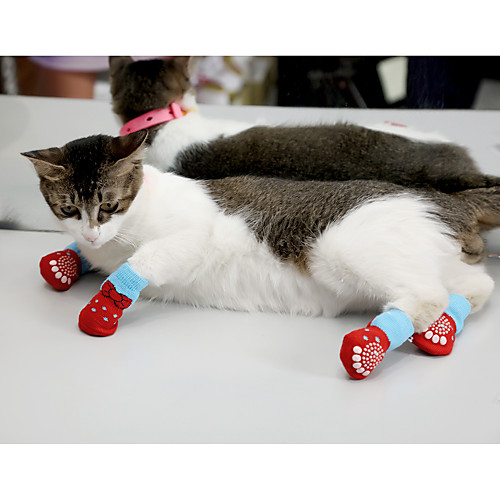 фото Собаки коты животные носки сохраняет тепло для домашних животных хлопок белый lightinthebox