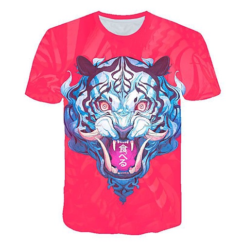 

Men's Daily T-shirt - 3D Print Red