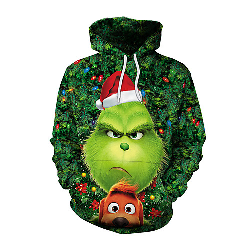 

Men's Basic Hoodie - 3D Green US34 / UK34 / EU42