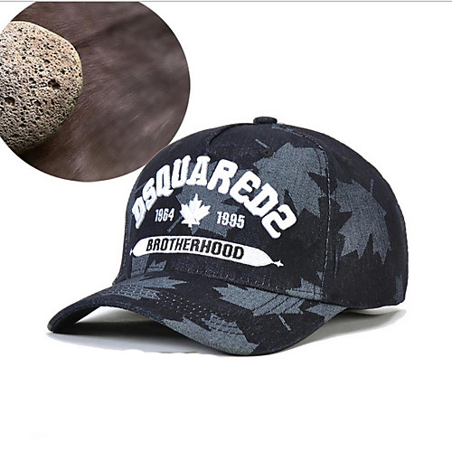 

Men's Basic Cotton Baseball Cap-Floral Print Blue