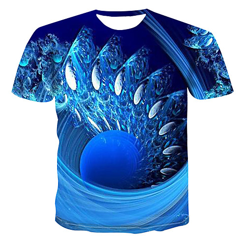 

Men's Daily T-shirt - 3D Blue