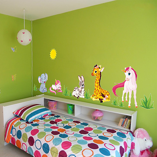 

Decorative Wall Stickers - Plane Wall Stickers / Animal Wall Stickers Abstract / Animals Nursery / Kids Room