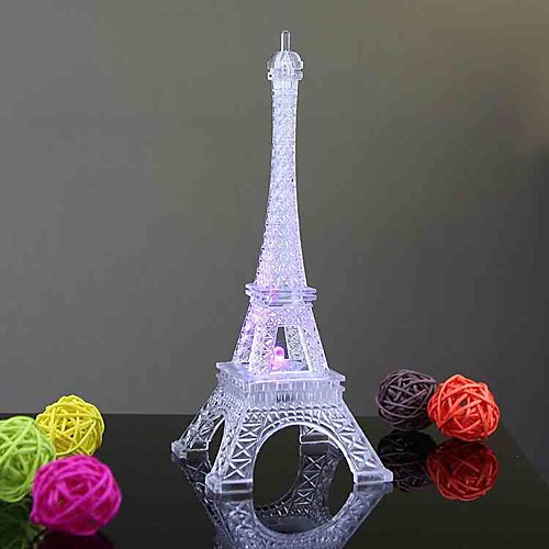 

Eiffel Tower LED Lighting Transparent Colorful Plastics Polycarbonate Kid's Boys' Girls' Toy Gift