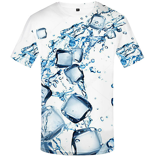 

Men's Daily T-shirt - 3D Print Blue