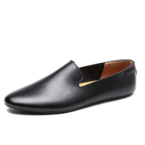 

Men's Leather Shoes Nappa Leather Winter Loafers & Slip-Ons Black / Brown / White