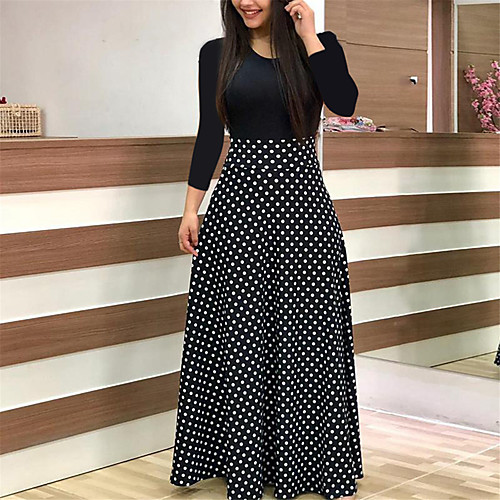 

Women's Swing Dress - Floral Black White Blushing Pink S M L XL