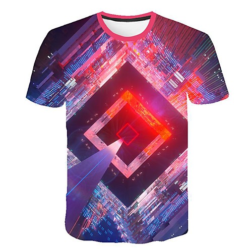 

Men's Daily T-shirt - 3D Print Rainbow