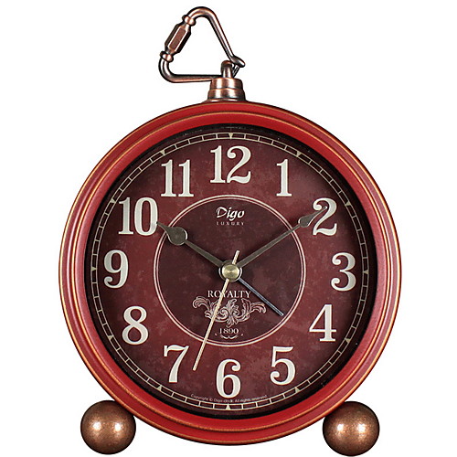 

Retro Single Bell Loud Alarm Clock, Silent Non Ticking Battery Operated, Classic Small Table Alarm Clock for Bedroom