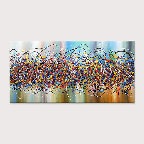 

Oil Painting Hand Painted - Abstract Modern Rolled Canvas