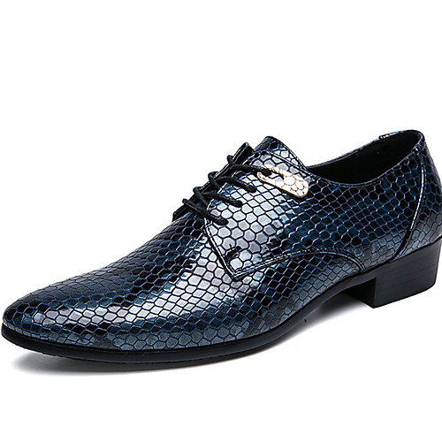 

Men's Comfort Shoes Cowhide Winter Oxfords Black / Blue