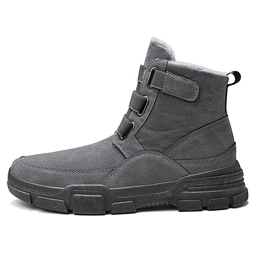 

Men's Combat Boots PU Winter Classic Boots Black / Beige / Gray