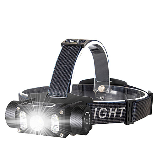 

Headlamps LED 5 Emitters Portable Adjustable Wearproof Durable Camping / Hiking / Caving Everyday Use Cycling / Bike Black