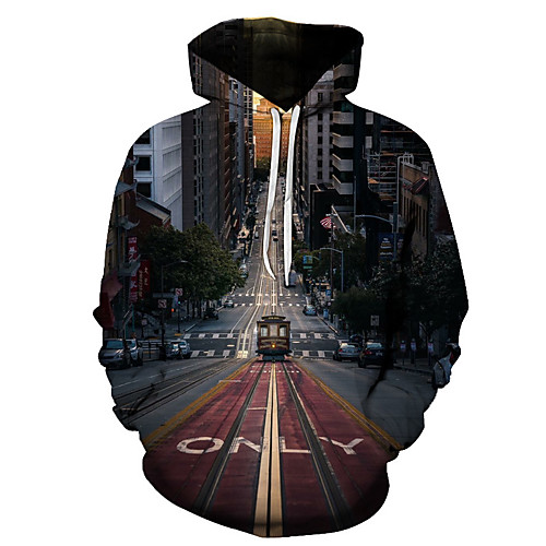 

Men's Work / Basic Hoodie - 3D Black US32 / UK32 / EU40