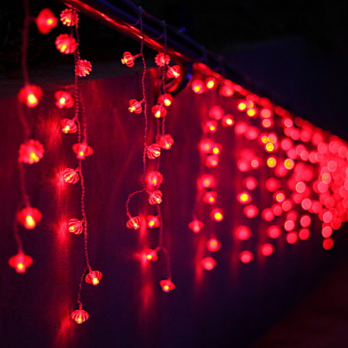 

2m String Lights 70 LEDs Red Decorative 220-240 V 1 set