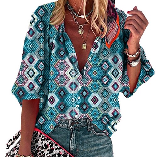 

Women's Daily Shirt - Floral Purple