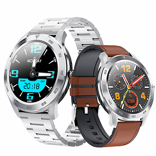 

Smartwatch Digital Modern Style Sporty PU Leather 30 m Water Resistant / Waterproof Heart Rate Monitor Bluetooth Digital Casual Outdoor - Black Brown Black / Gray