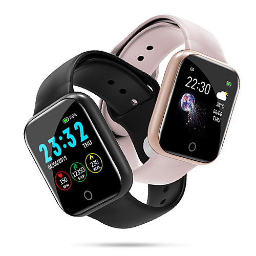 

Couple's Smartwatch Digital Stylish Silicone Black / Silver / Pink 30 m Heart Rate Monitor Bluetooth Smart Digital Fashion - Black Pink Silver One Year Battery Life