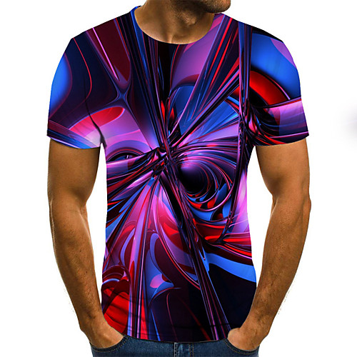 

Men's Daily Basic T-shirt - 3D Purple