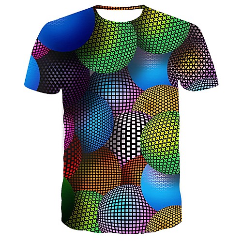 

Men's Daily T-shirt - 3D Rainbow