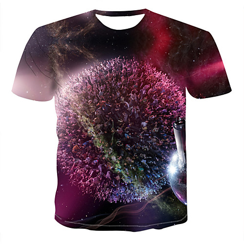 

Men's Daily Basic T-shirt - 3D Rainbow