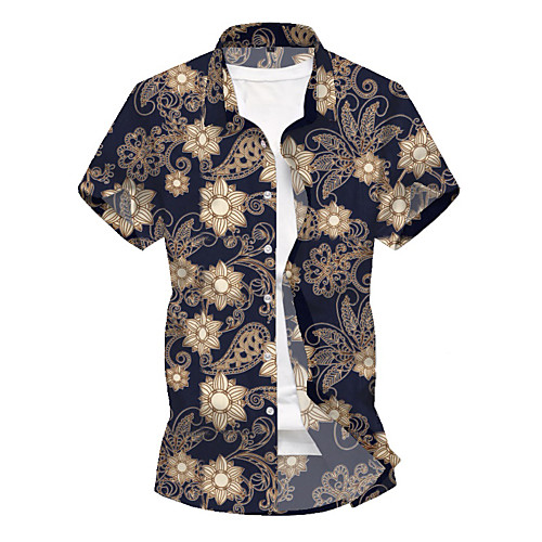 

Men's Beach Shirt - Geometric Black
