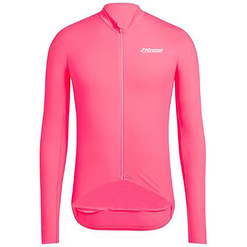 

21Grams Men's Long Sleeve Cycling Jersey Winter Fleece Yellow Fuchsia Orange Bike Jersey Pants Top Mountain Bike MTB Road Bike Cycling UV Resistant Breathable Quick Dry Sports Clothing Apparel