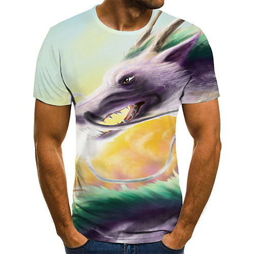 

Men's Daily T-shirt - 3D Print Rainbow