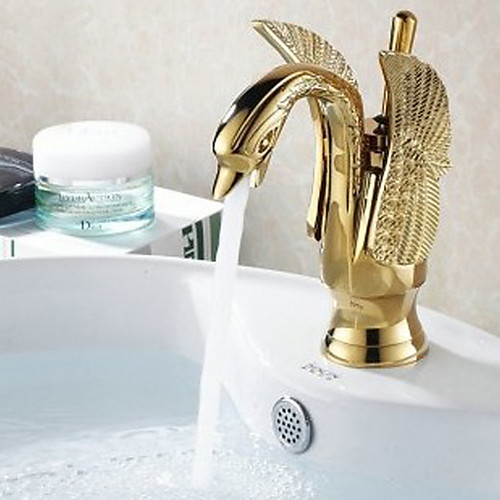 

Bathroom Sink Faucet - Widespread Electroplated Free Standing Single Handle One HoleBath Taps