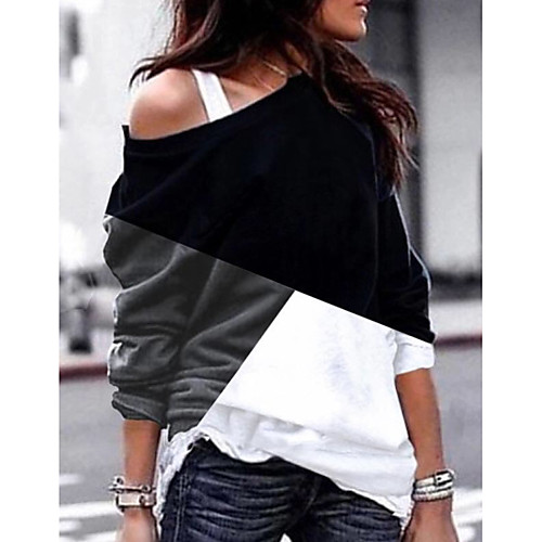 

Women's Daily T-shirt - Color Block Blue/StayCation