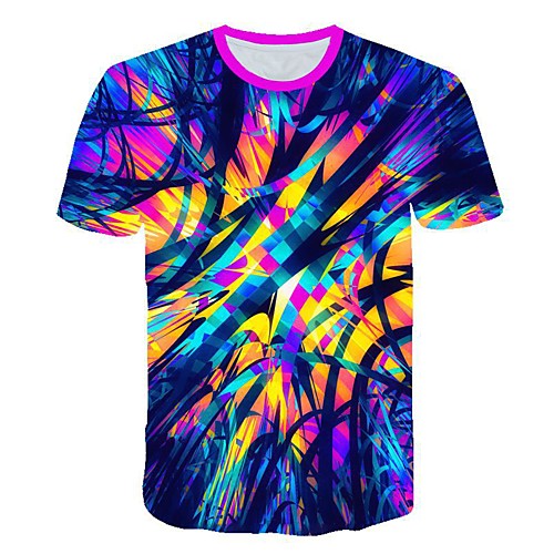 

Men's Daily T-shirt - 3D Print Rainbow