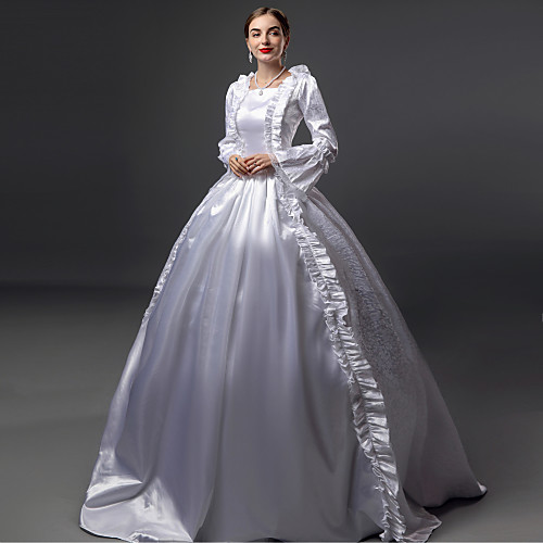 

Princess Dress Cosplay Costume Masquerade Women's Rococo Victorian Party Prom Halloween Carnival Masquerade Festival / Holiday Lace Organza Black / White Women's Carnival Costumes Plus Size Customized