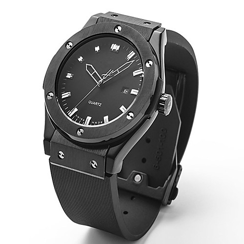 

Women's Couple's Unisex Fashion Watch Wrist Watch Quartz Rubber Black 30 m / Analog Casual - Black Silver Rose Gold