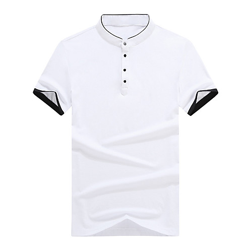 

Men's Cotton Polo - Solid Colored Black
