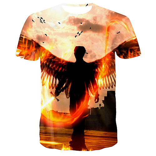 

Men's Daily Sports T-shirt - 3D / Animal Orange