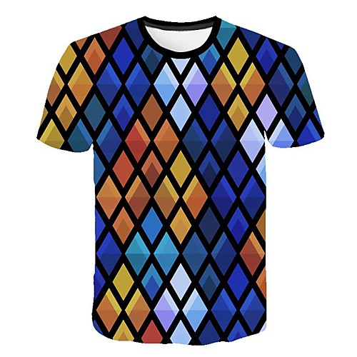 

Men's Daily T-shirt - 3D Print Blue