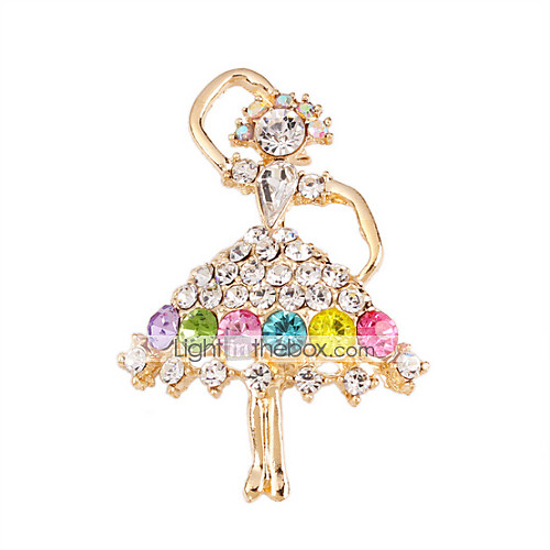 

Women's Brooches 3D Precious Fashion Brooch Jewelry Rainbow For Wedding Party Holiday Festival