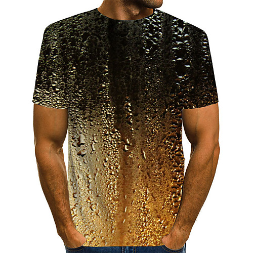 

Men's Daily Weekend Basic T-shirt - 3D Print Black