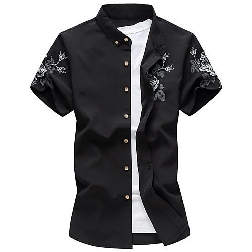 

Men's Daily Shirt - Floral Black